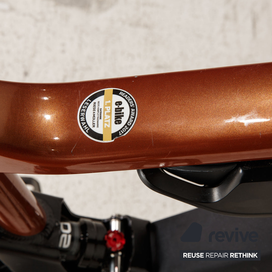 fahrradhelm kupfer Riese & Müller E-Trekking Bike Delite NuVinci Vario 2017 Orange Aluminium - 2. Hand