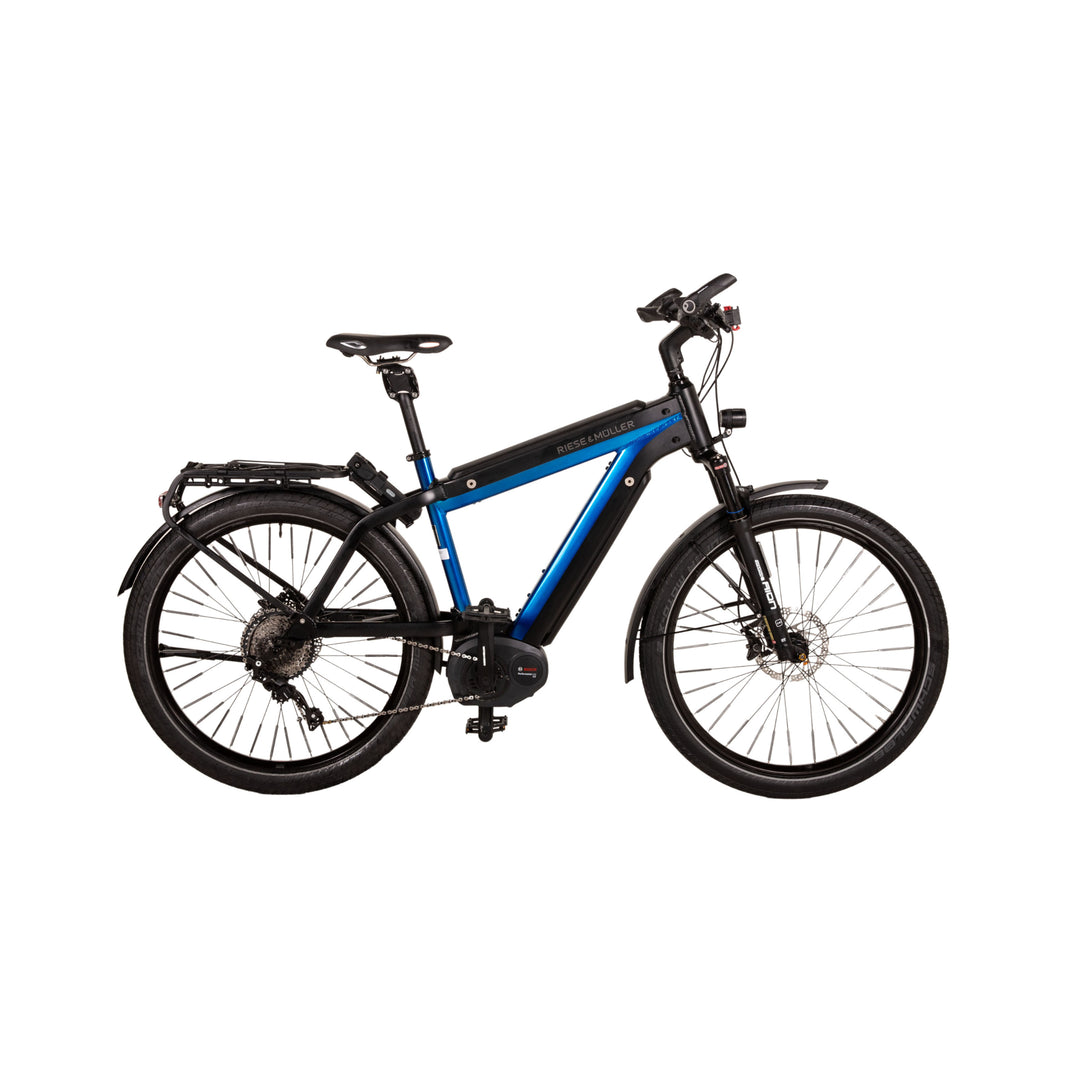 riese und müller trekkingräder Riese & Müller E-Trekking Bike SUPERCHARGER GT Touring 2019 Blau Aluminium - 2. Hand