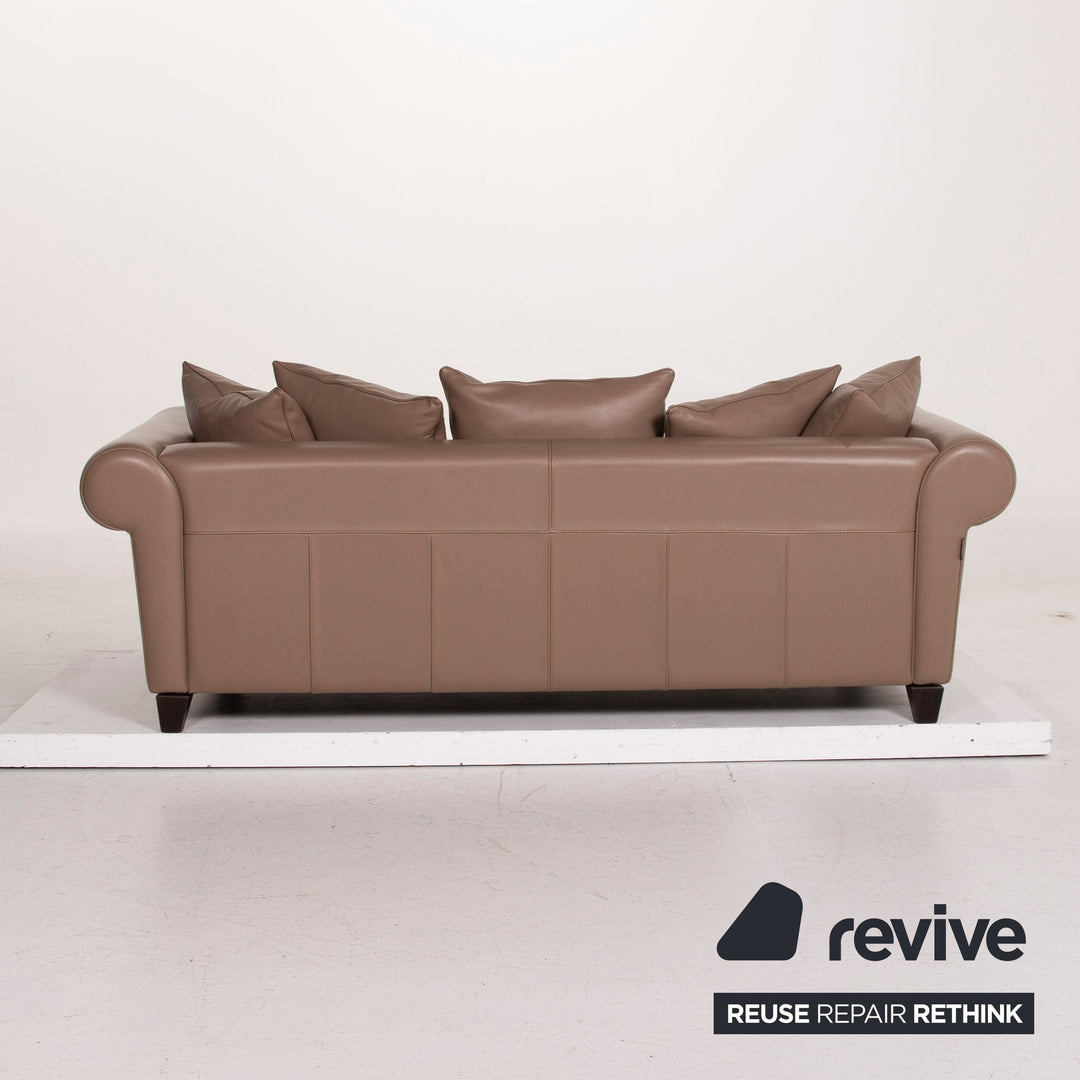 Canapé Roche Bobois en cuir marron Canapé Roche Bobois en cuir marron