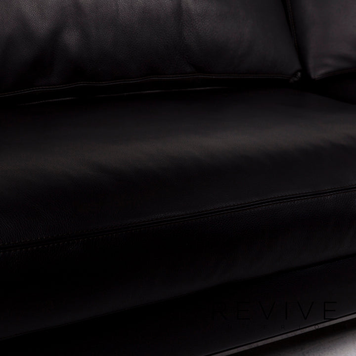 Roche Bobois Impact Modular Leather Sofa Dark Brown Four Seater #11397