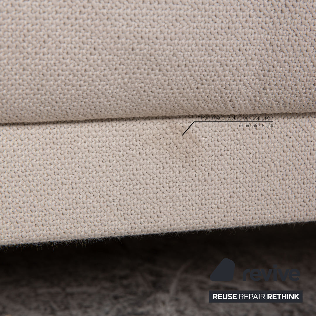 Roche Bobois ITINÉRAIRE Stoff Zweisitzer Hellgrau Sofa Couch Funktion