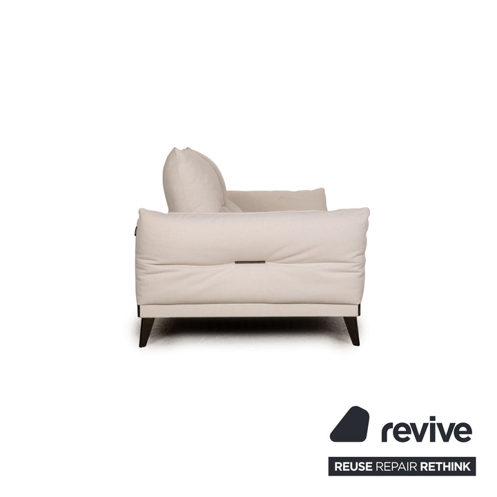Roche Bobois ITINÉRAIRE fabric two seater light gray sofa couch function