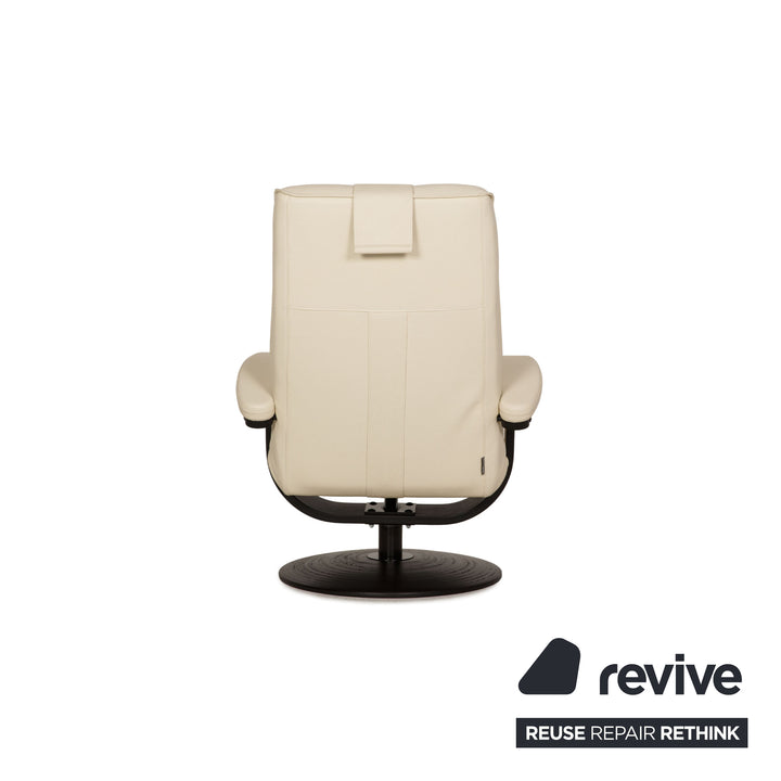 Roche Bobois Master leather armchair cream function