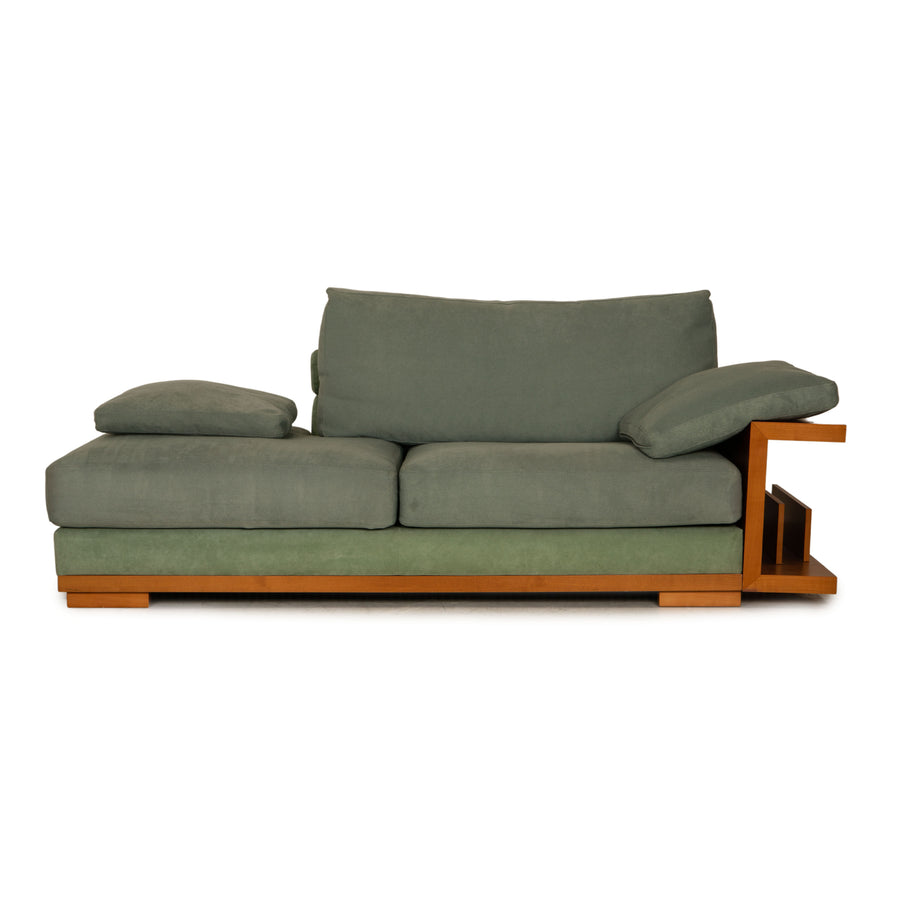 Roche Bobois Stoff Zweisitzer Grün Sofa Couch