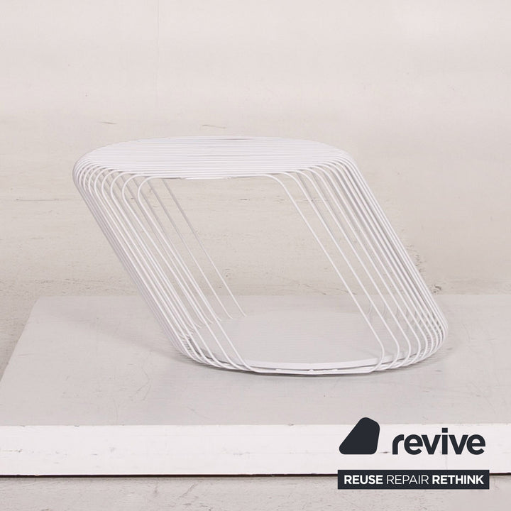 Roche Bobois Zag Beistelltisch Weiß Couchtisch Tisch #15161