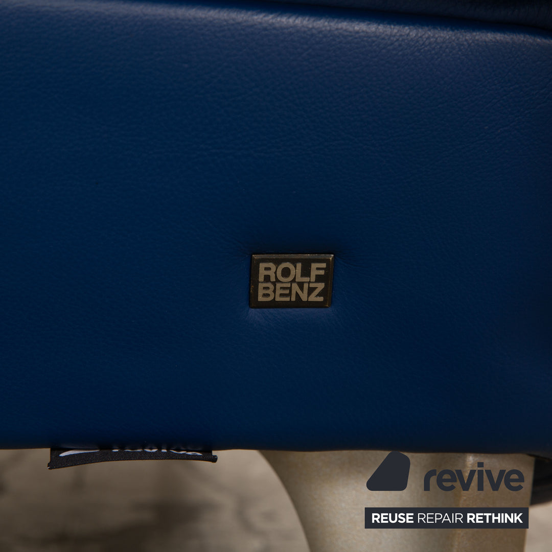 Rolf Benz 1600 Zweisitzer Blau Sofa Couch manuelle Funktion