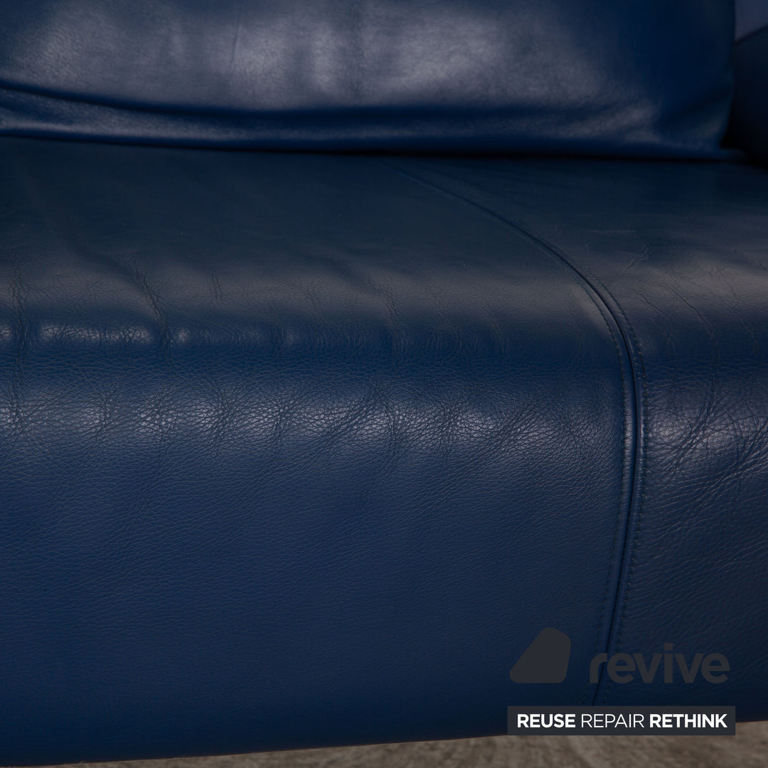 Rolf Benz 1600 Zweisitzer Blau Sofa Couch manuelle Funktion