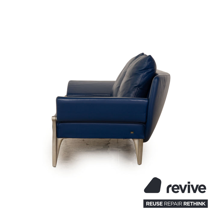 Rolf Benz 1600 Zweisitzer Blau Sofa Couch manuelle Funktion