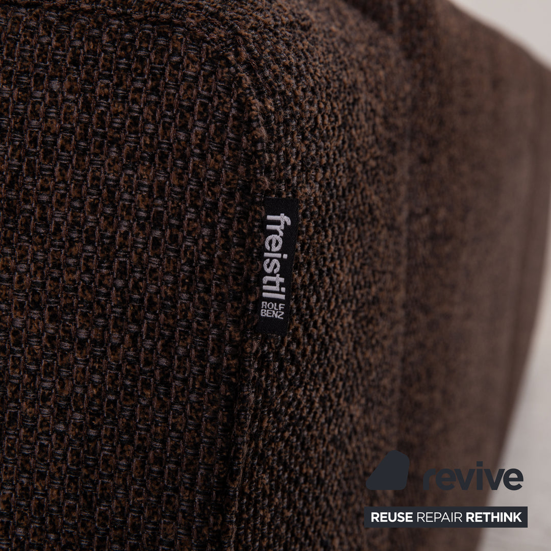 Rolf Benz 187 fabric sofa dark brown corner sofa couch