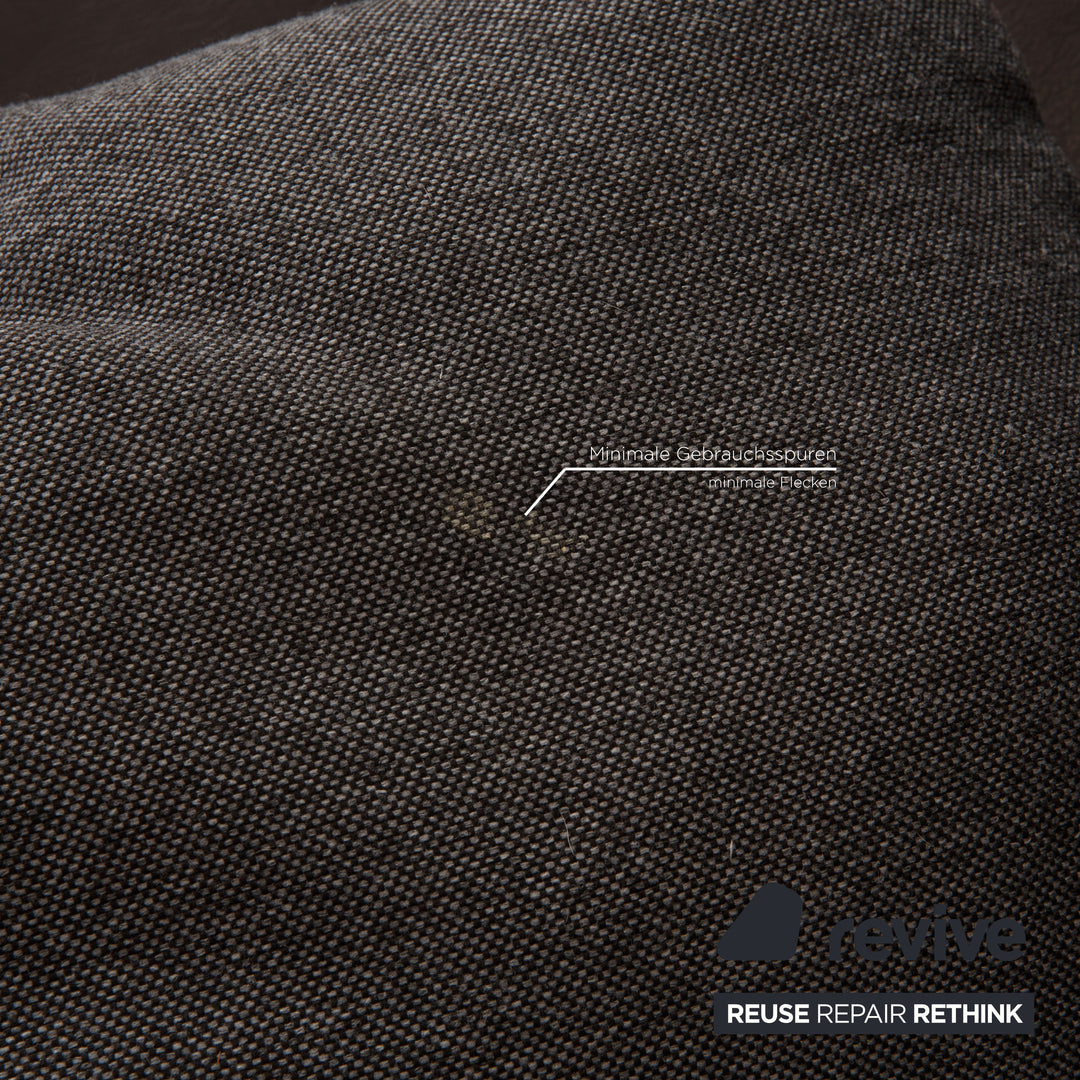 Rolf Benz 222 leather corner sofa brown sofa couch function