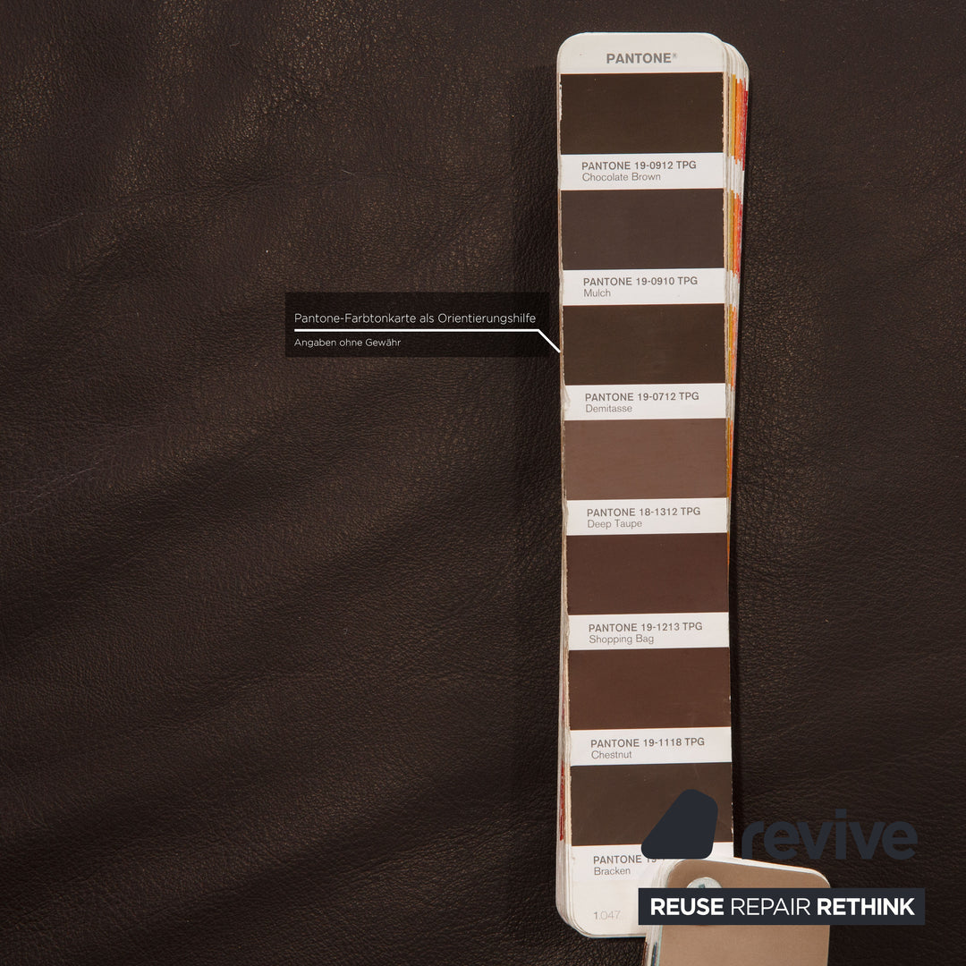 Rolf Benz 222 leather corner sofa brown sofa couch function