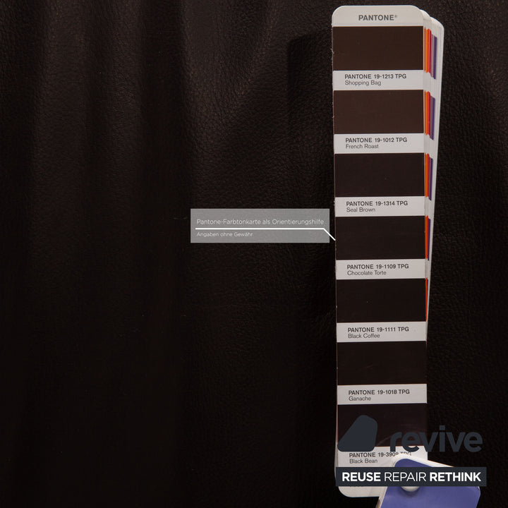 Rolf Benz 2300 leather two-seater brown sofa couch