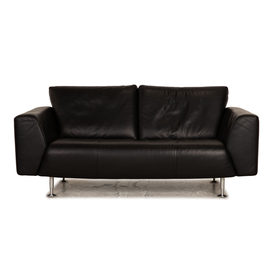 Rolf Benz Zweisitzer 250 Schwarz Leder