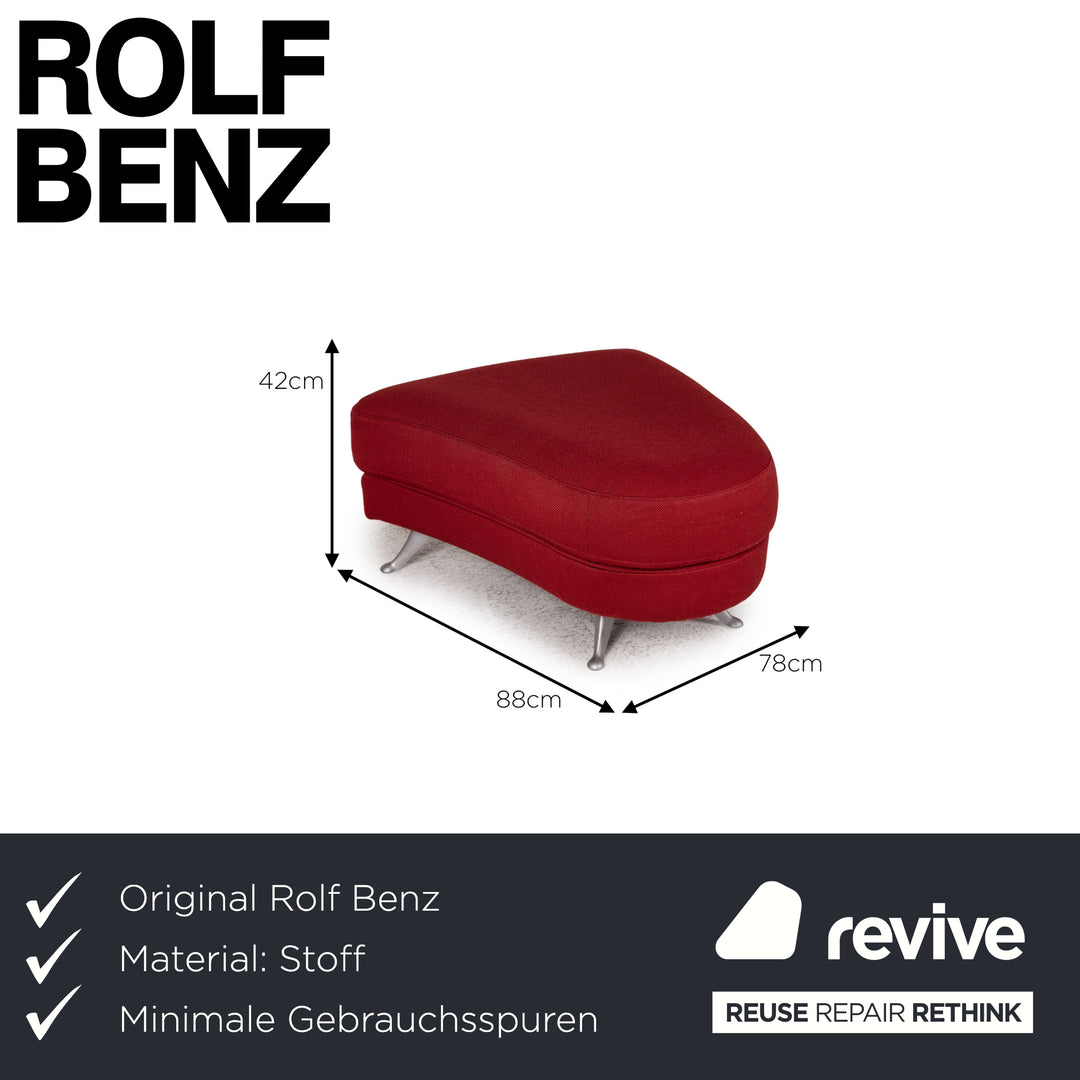 Rolf Benz 2500 Stoff Hocker Rot