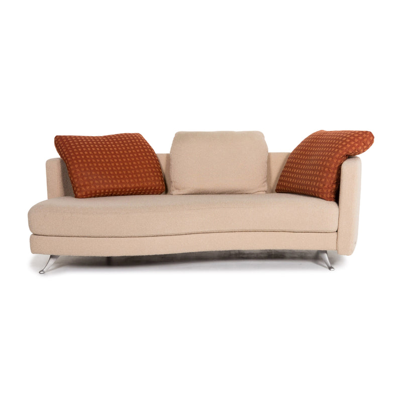 Rolf Benz 2500 Stoff Sofa Beige Zweisitzer Couch 