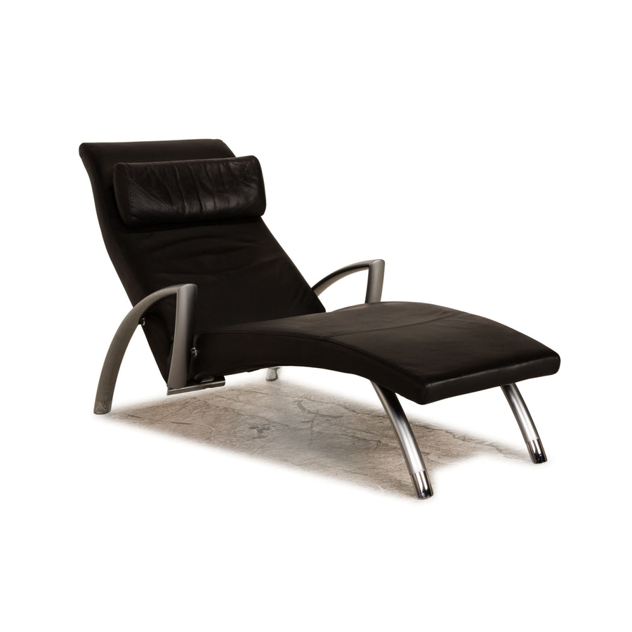 Rolf Benz 2600 Leder Liege Schwarz