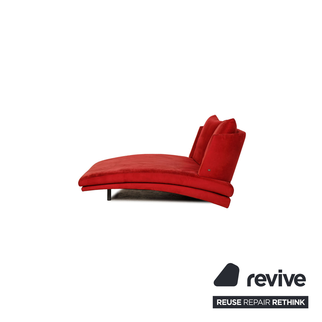 Rolf Benz 2800 Fabric Lounger Long Chair Red