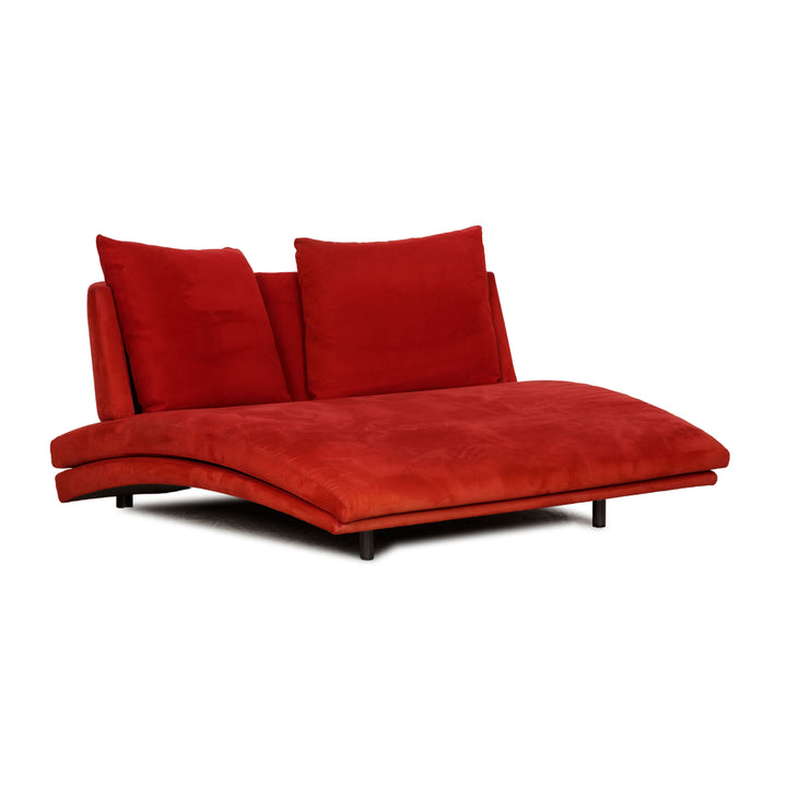 Rolf Benz 2800 Fabric Lounger Long Chair Red