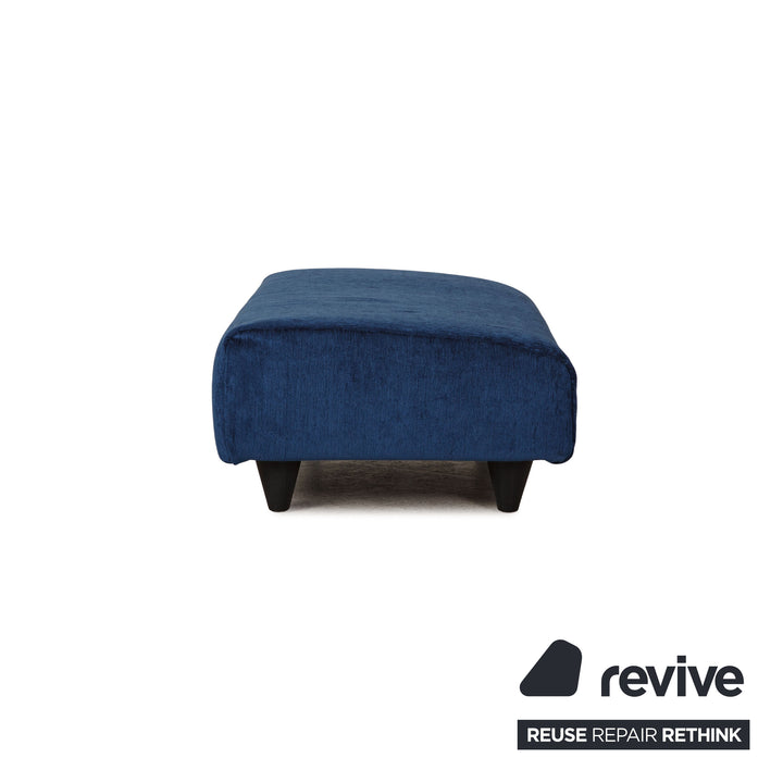 Rolf Benz 300 fabric stool blue new cover