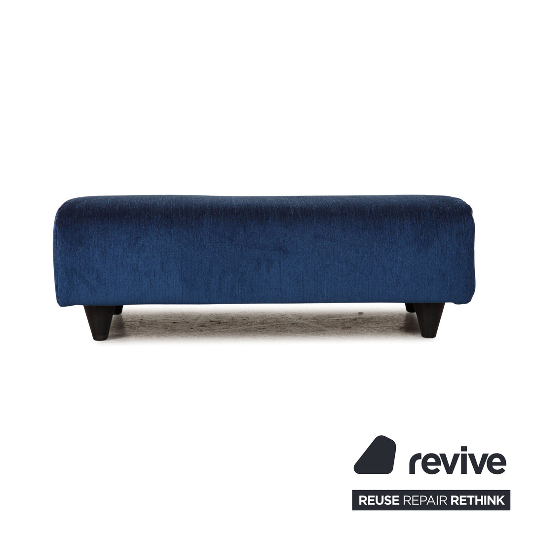 Rolf Benz 300 fabric sofa set blue two-seater stool couch new cover