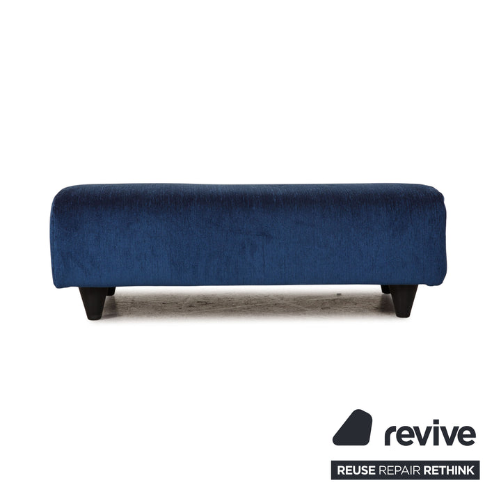 Rolf Benz 300 fabric sofa set blue two-seater stool couch new cover