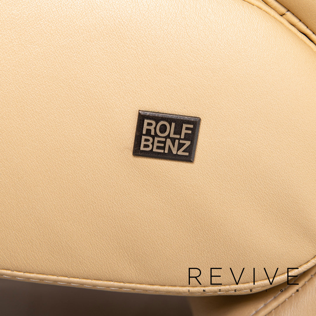 Rolf Benz 3100 Leder Sessel Beige Relaxfunktion Funktion Relaxsessel #15507
