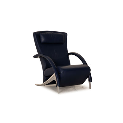 Rolf Benz 3100 Leder Sessel Blau