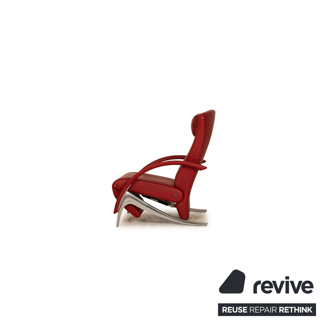 Rolf Benz 3100 Leder Sessel Rot Funktion
