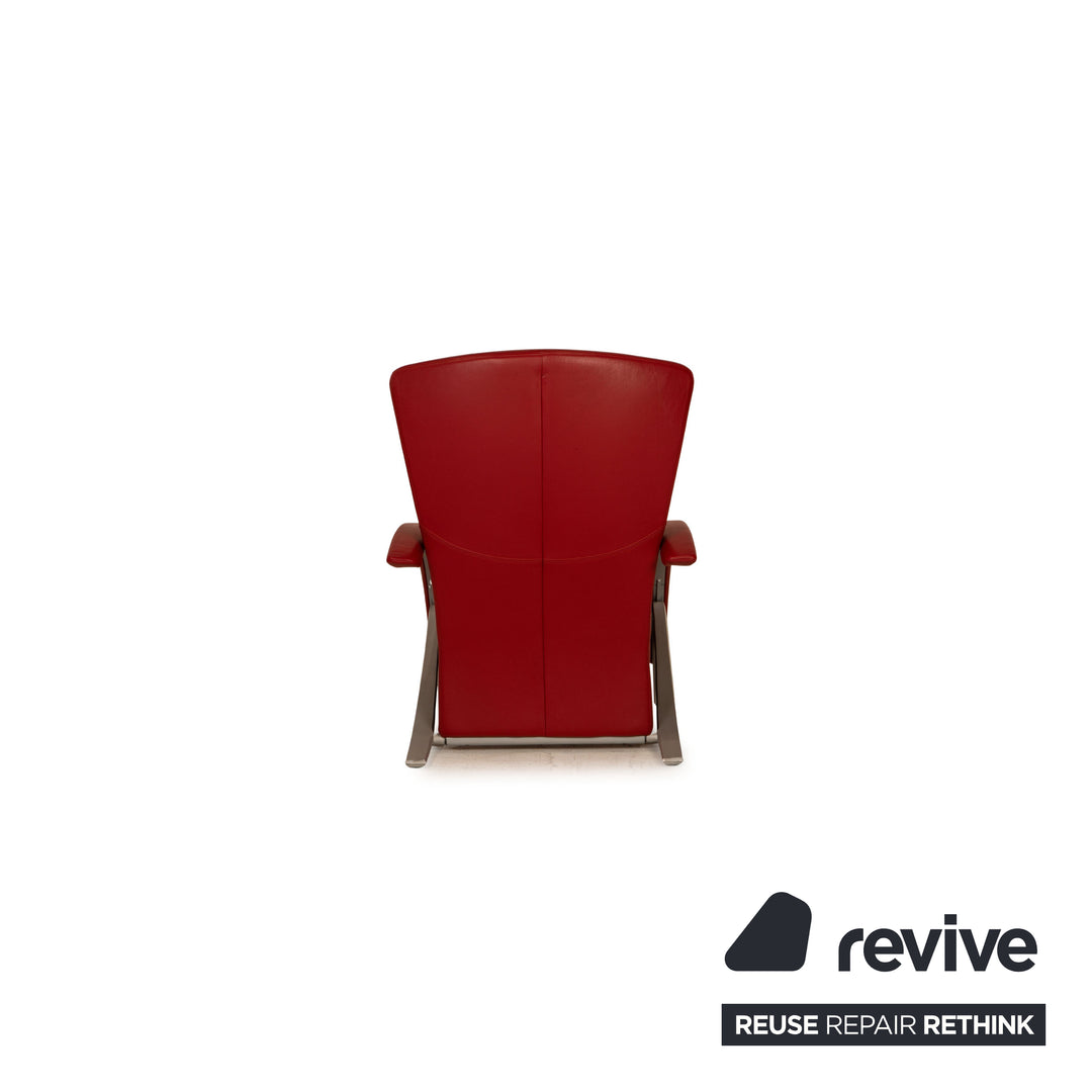 Rolf Benz 3100 Leder Sessel Rot Funktion