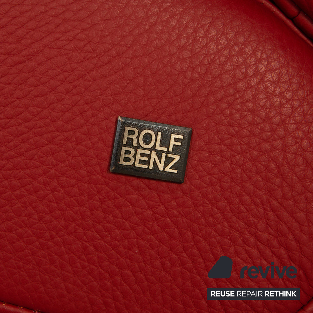 Rolf Benz 3100 Leder Sessel Rot Funktion