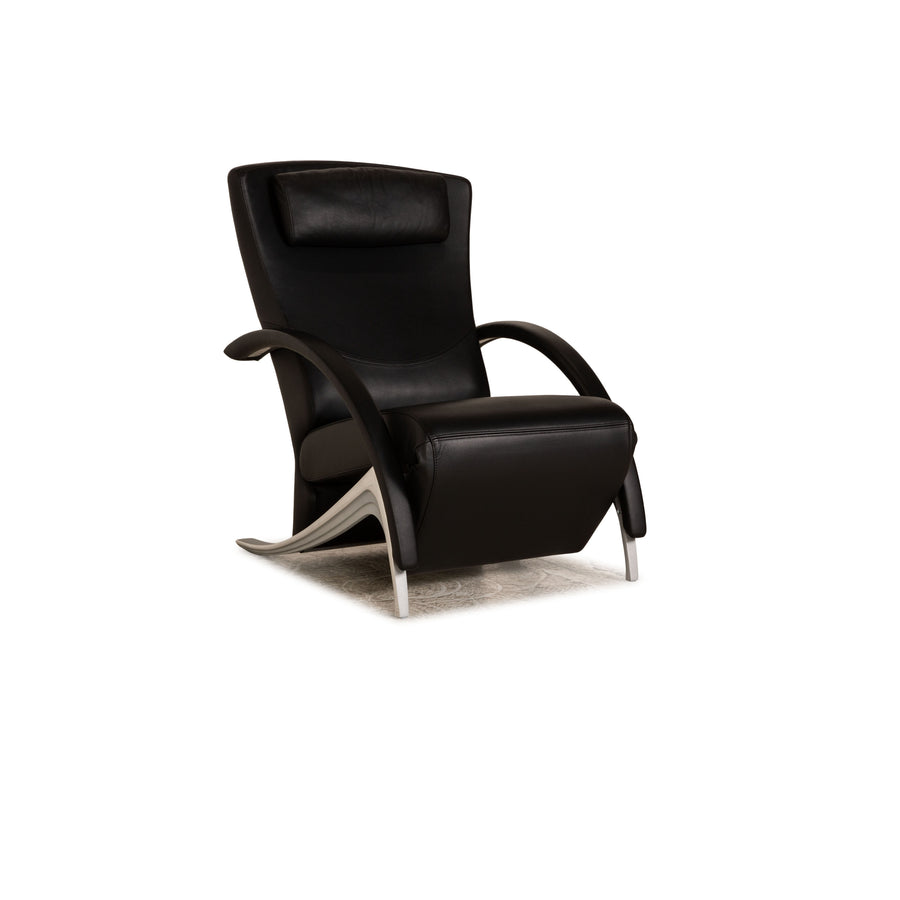 Rolf Benz 3100 Leather Armchair Black Function