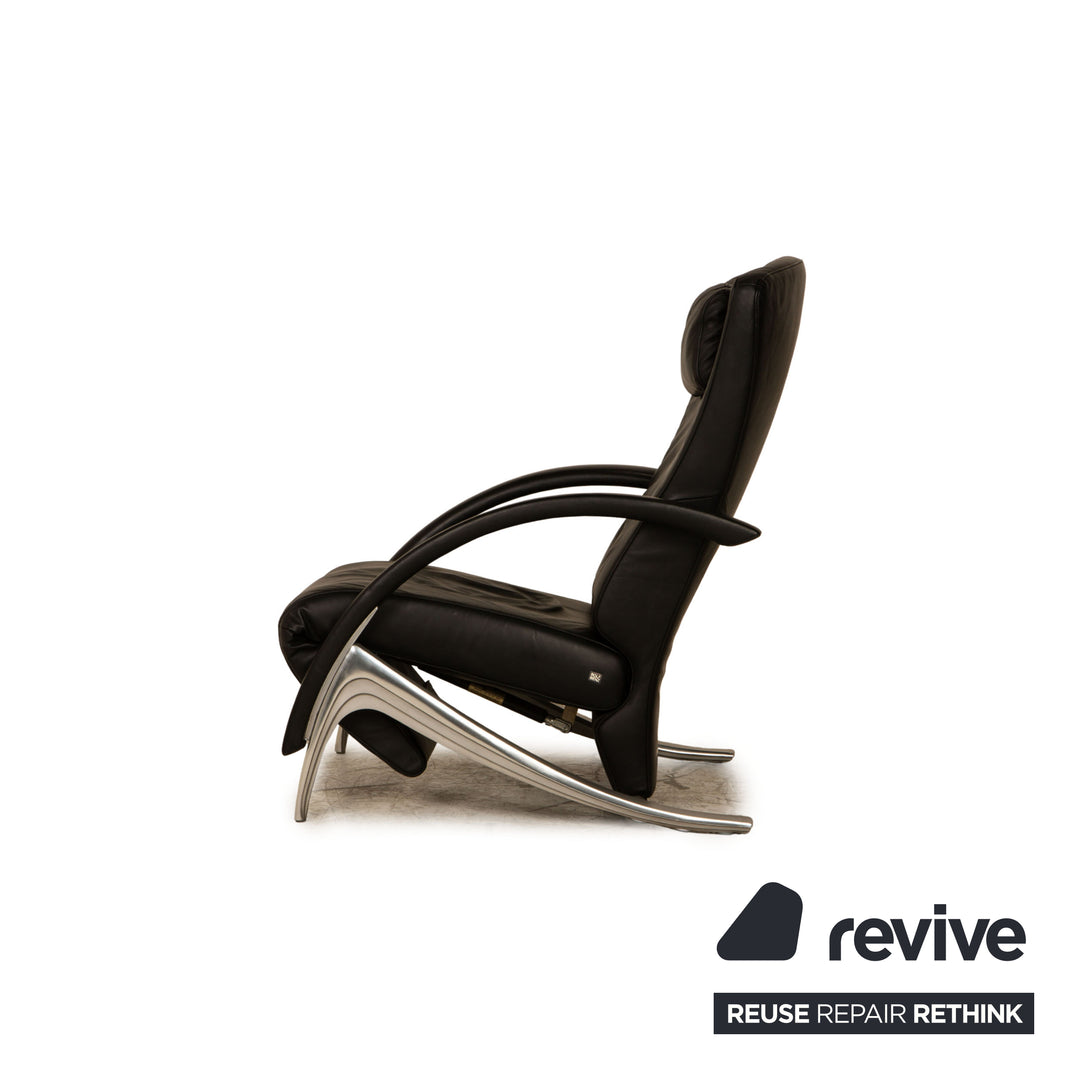 Rolf Benz 3100 Leather Armchair Black Function