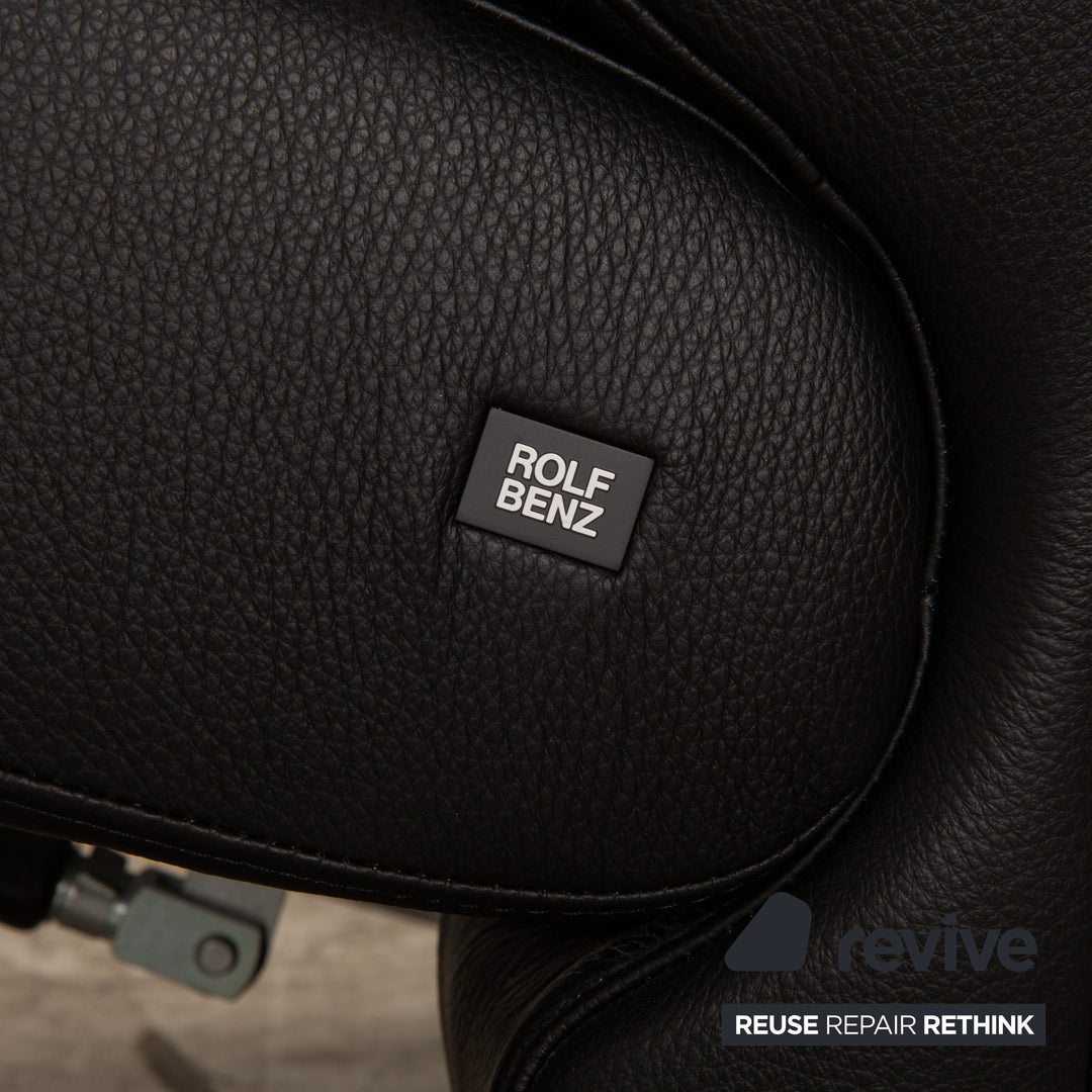 Rolf Benz 3100 Leather Armchair Black Function