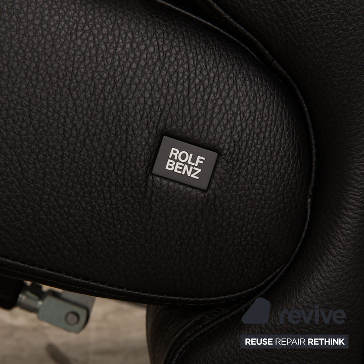Rolf Benz 3100 Leather Armchair Black Function