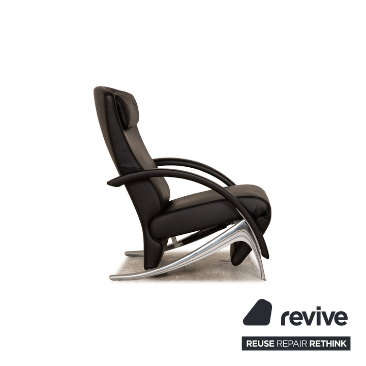 Rolf Benz 3100 Leather Armchair Black Function