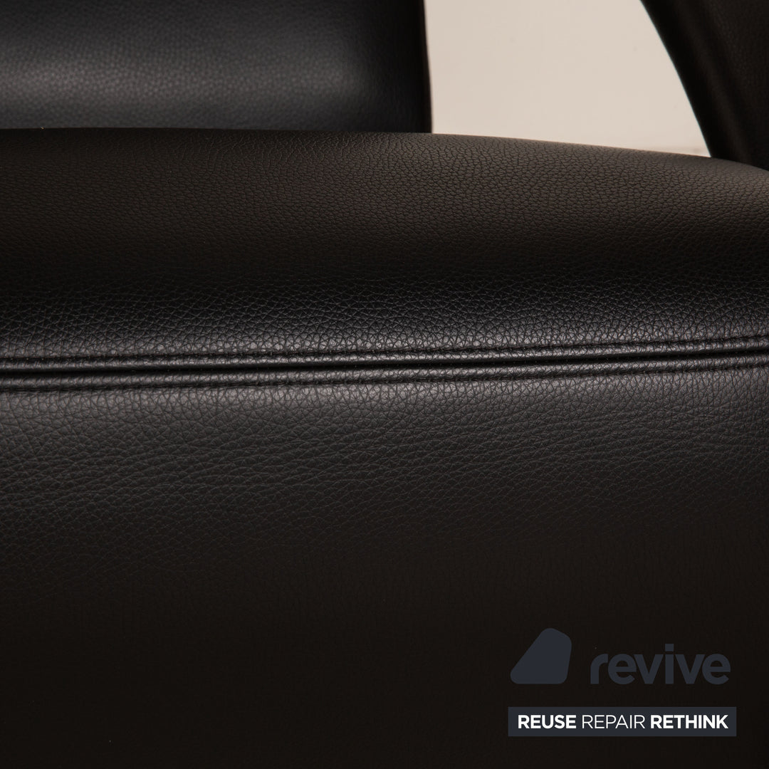 Rolf Benz 3100 Leather Armchair Black Function