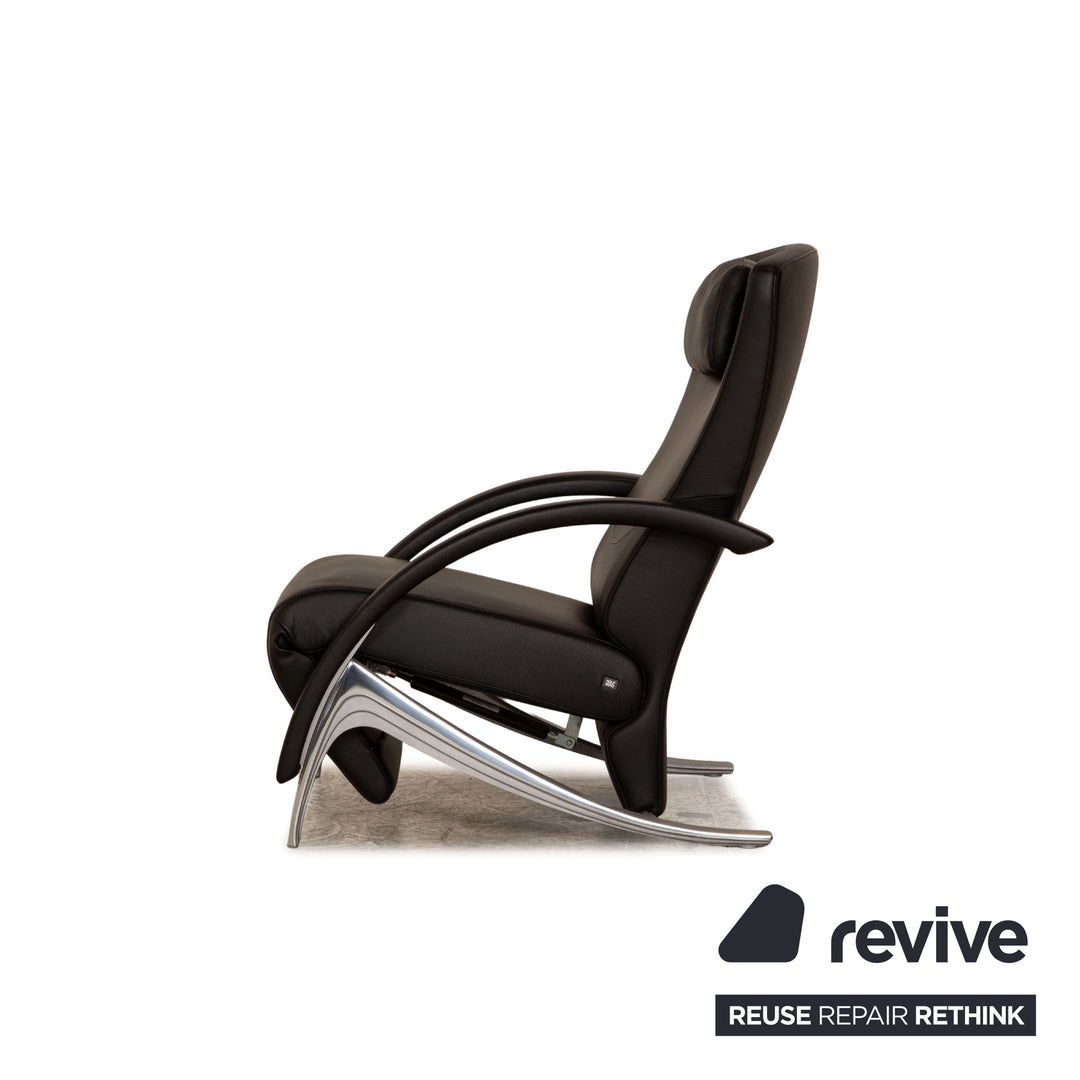 Rolf Benz 3100 Leather Armchair Black Function