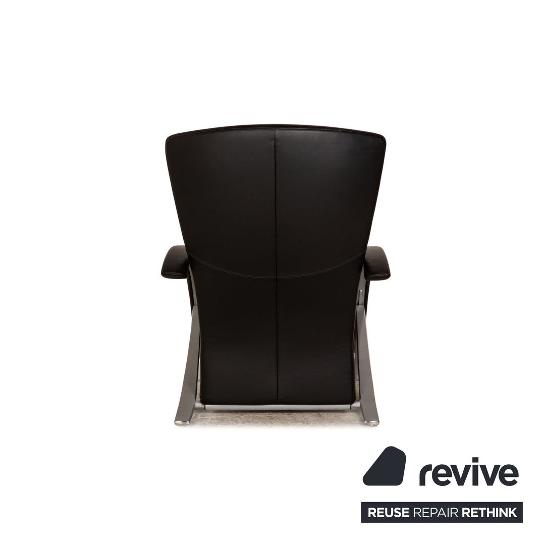 Rolf Benz 3100 Leather Armchair Black Function