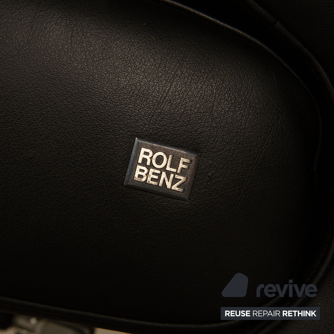 Rolf Benz 3100 Leather Armchair Black Function