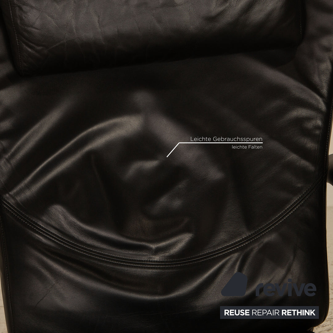 Rolf Benz 3100 Leather Armchair Black Function