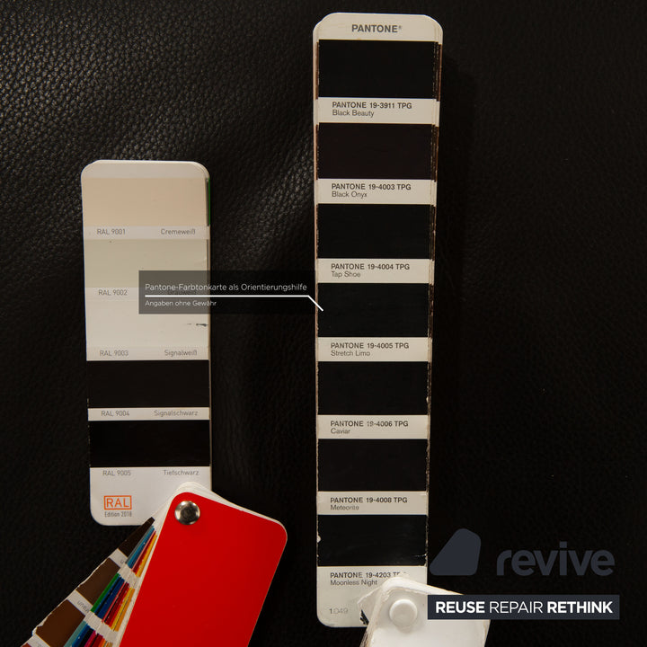 Rolf Benz 3100 Leather Armchair Black manual function