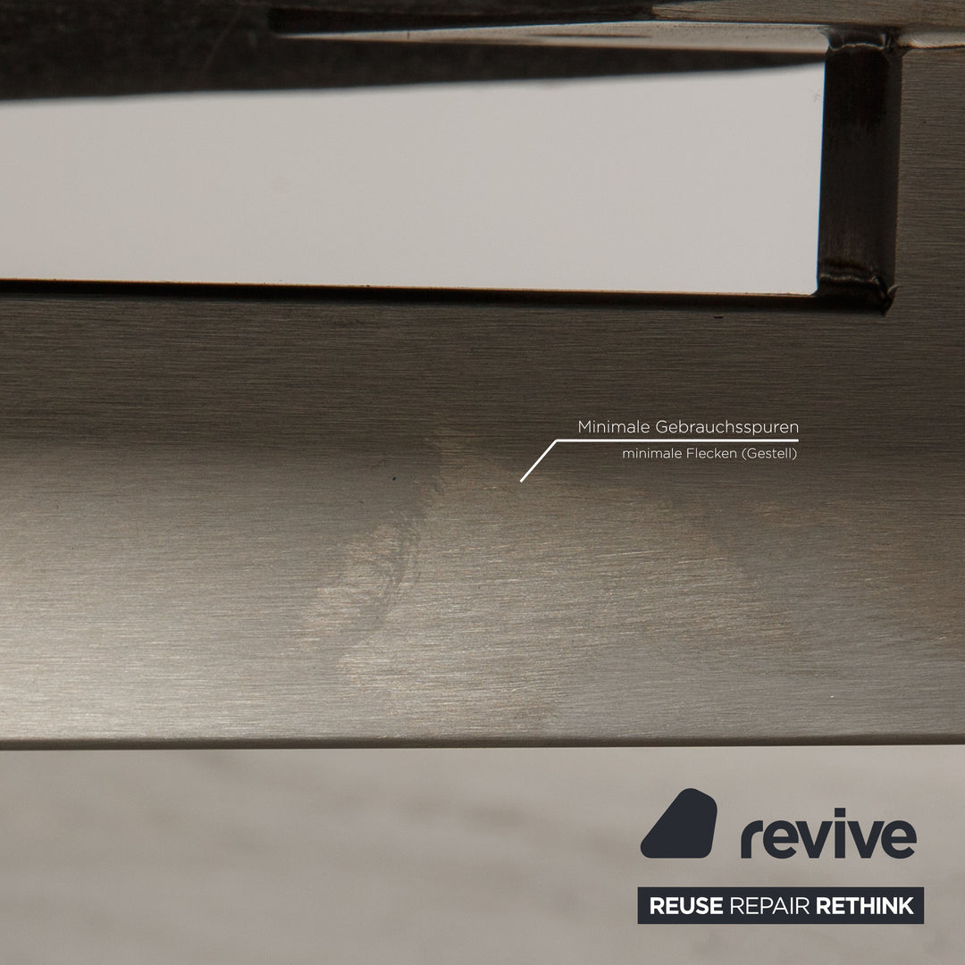 Rolf Benz 318 Linea Leder Dreisitzer Schwarz Sofa Couch