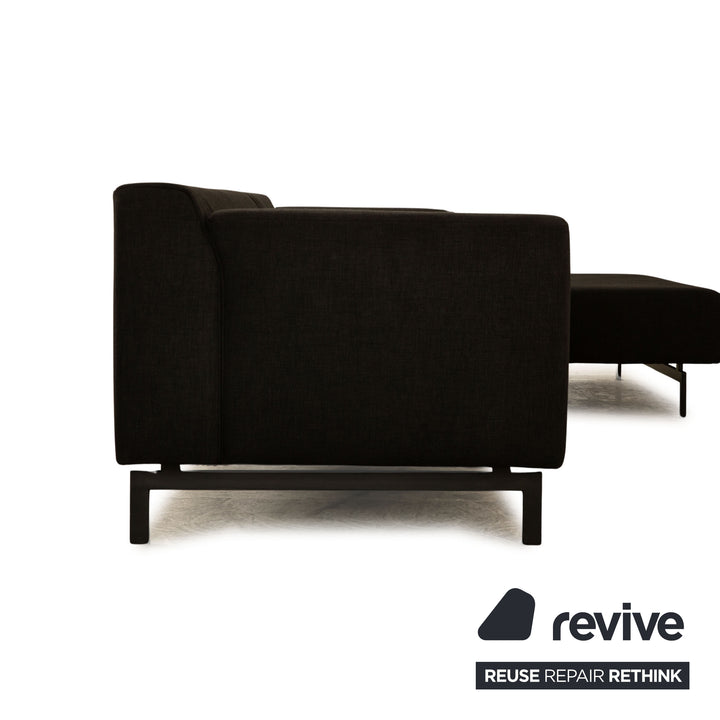 Rolf Benz 318 Linea Stoff Ecksofa Schwarz Recamiere Rechts Sofa Couch