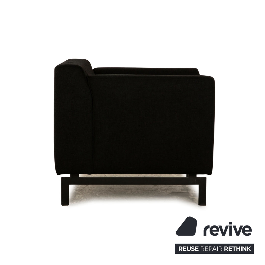 Rolf Benz 318 Linea Stoff Sessel Schwarz