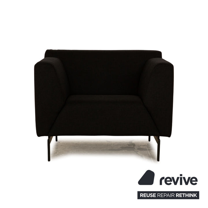 Rolf Benz 318 Linea Stoff Sessel Schwarz