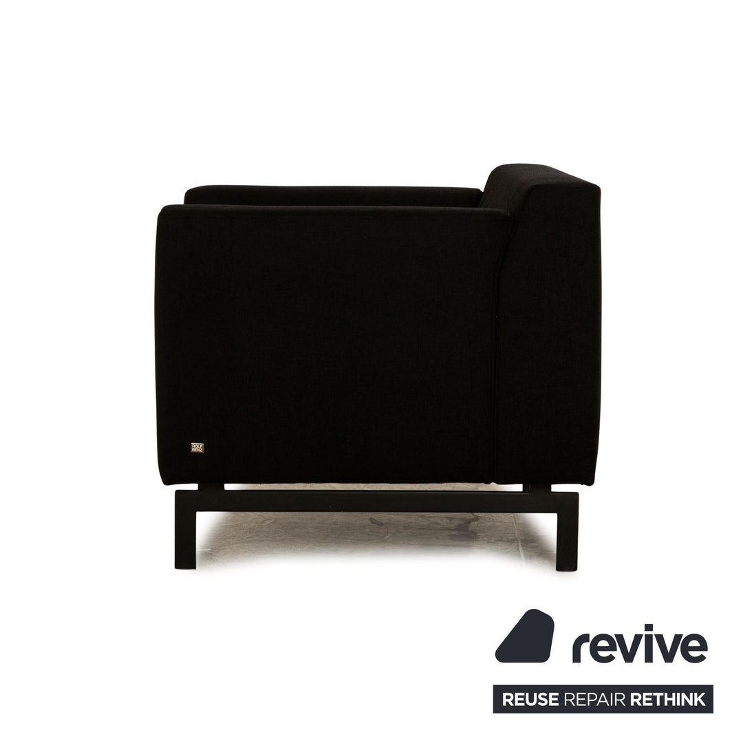 Rolf Benz 318 Linea Stoff Sessel Schwarz