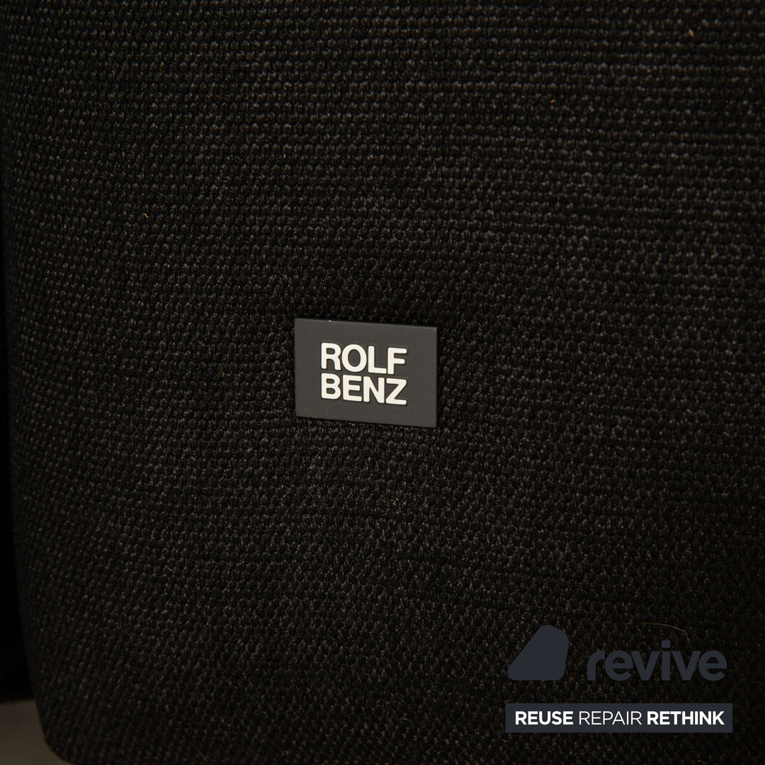 Rolf Benz 318 Linea Stoff Sessel Schwarz
