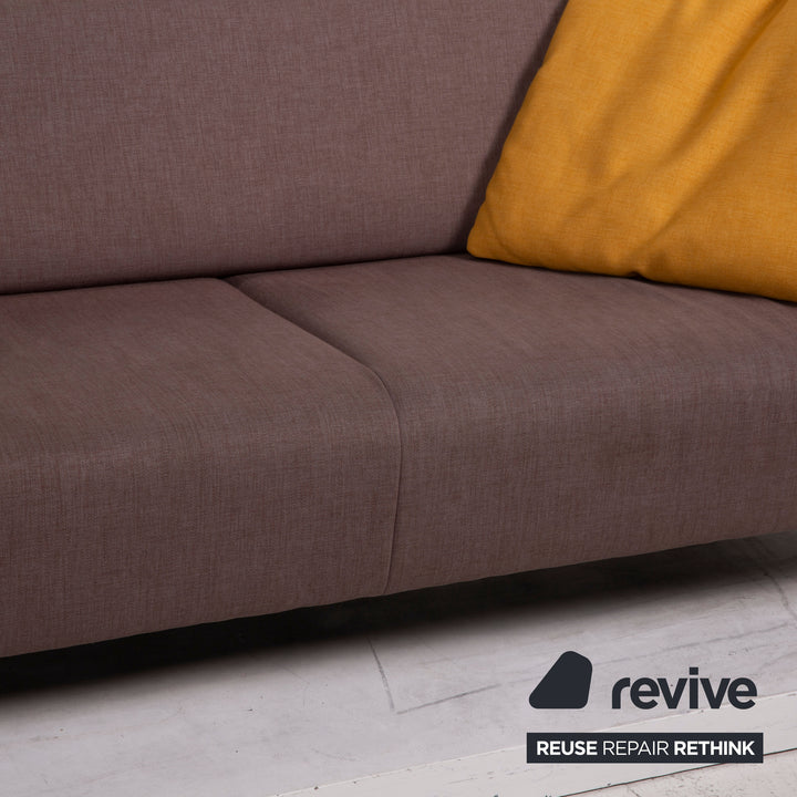 Rolf Benz 318 Linea Stoff Sofa Grau Braun Zweisitzer #15203