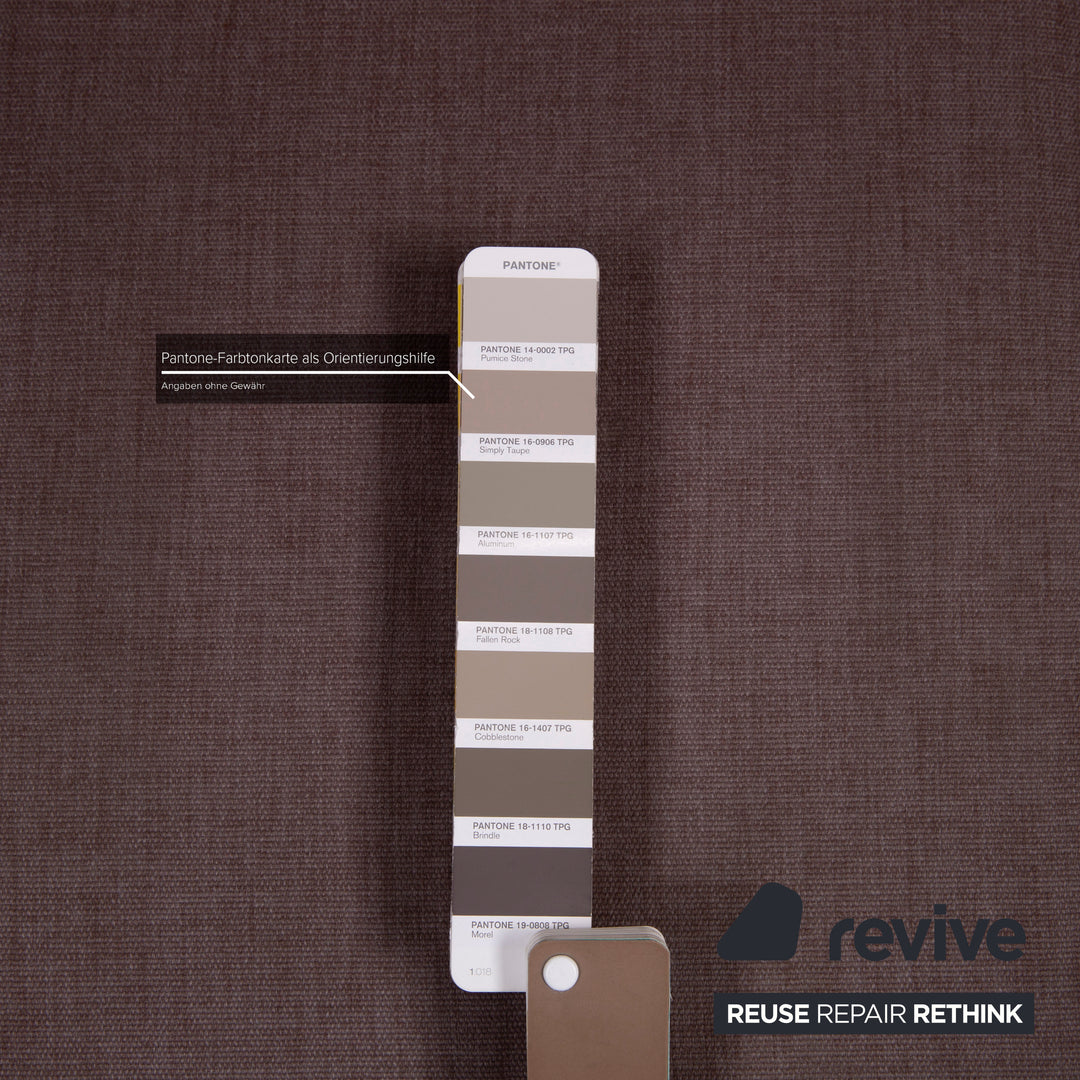 Rolf Benz 318 Linea Stoff Sofa Grau Braun Zweisitzer #15203