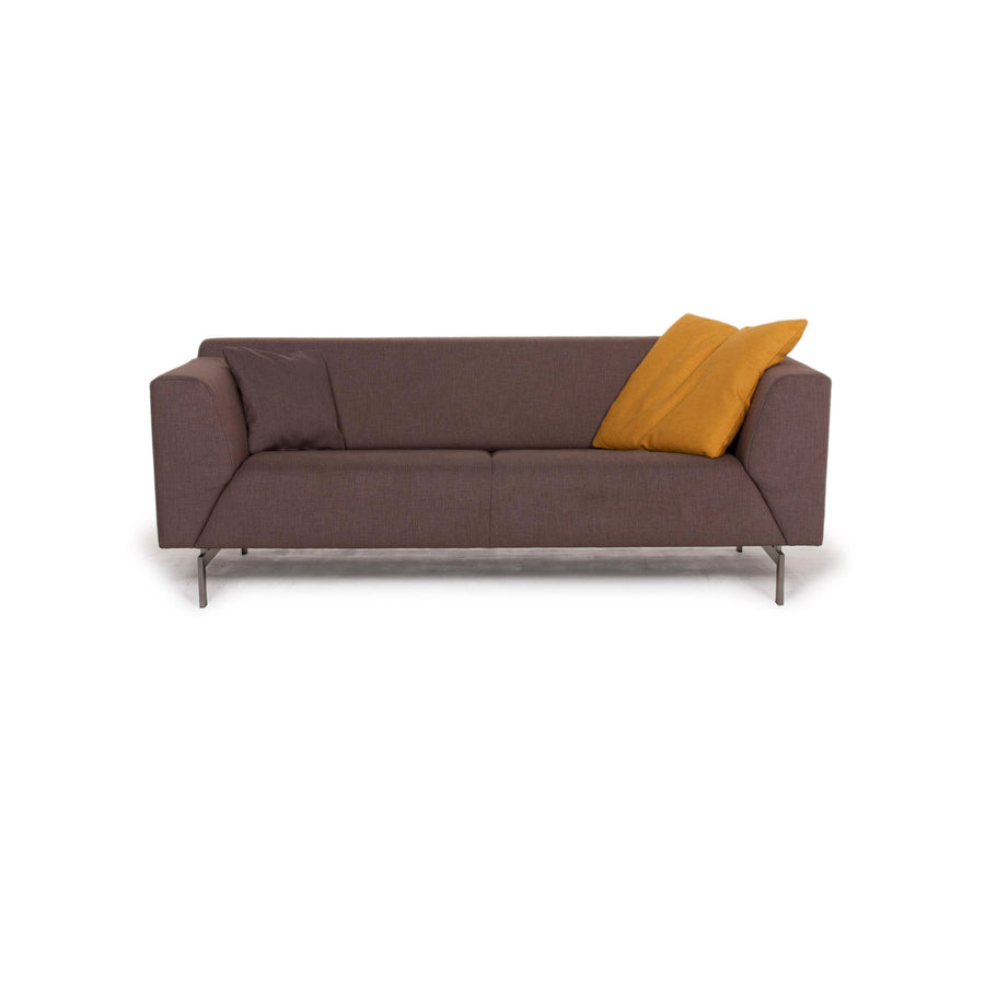 Rolf Benz 318 Linea fabric sofa gray brown two-seater #15203